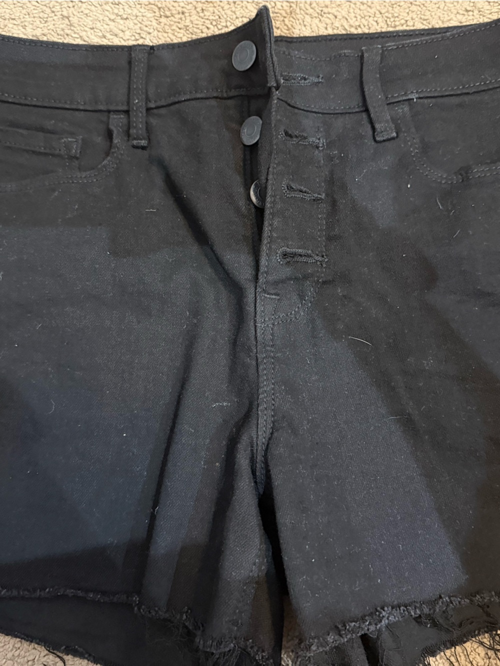 Old Navy Black High-Rise Slim Shorts